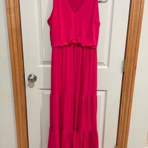 Boston Proper Pink Maxi Dress